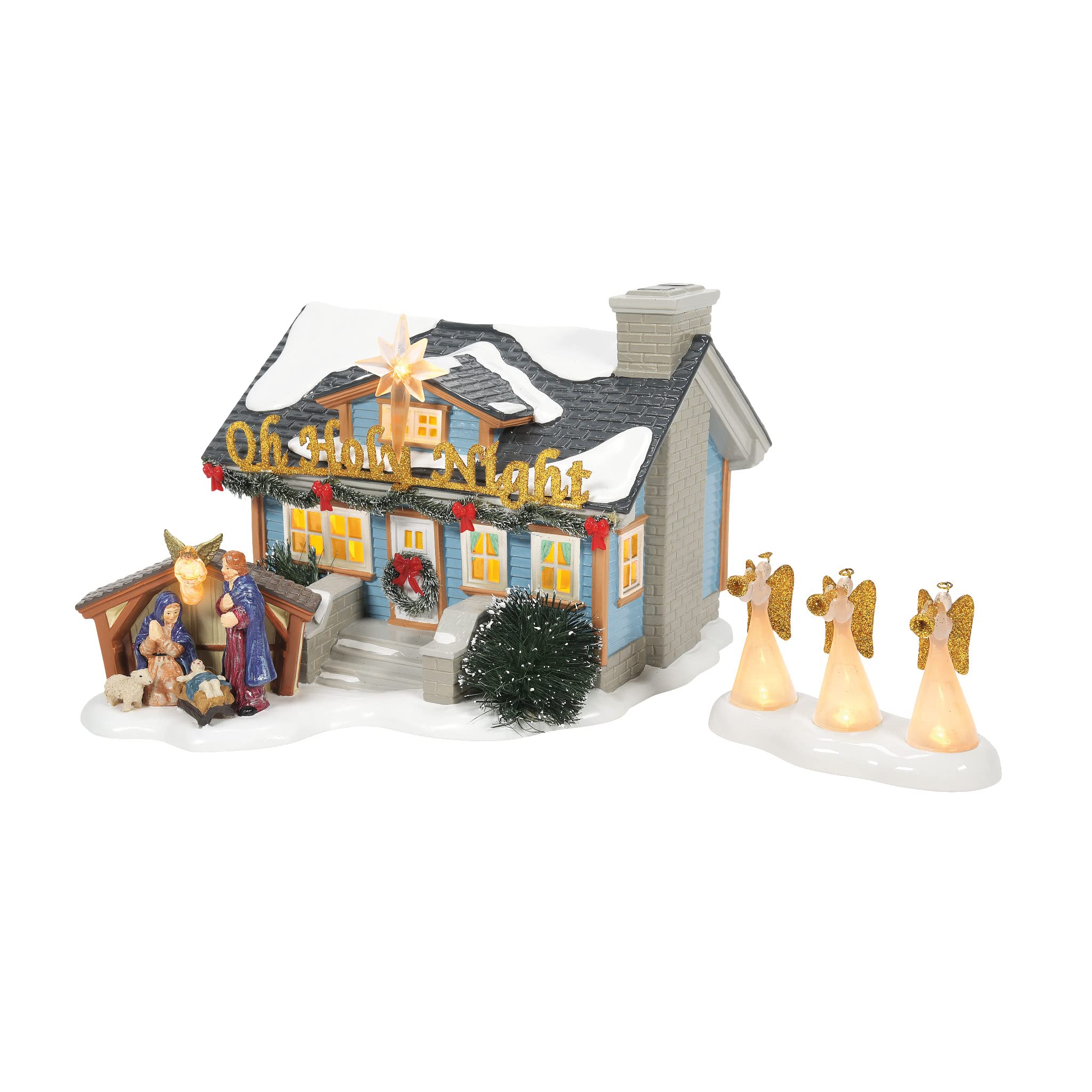 Amazon.com: Department 56 Snow Village Oh Holy Night House